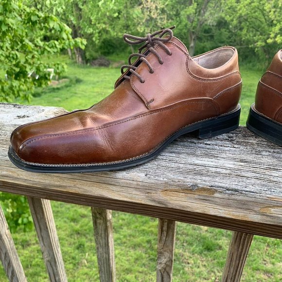 Tan Leather Florsheim Dress Shoes with Leather inside and outside 12 D main image 4